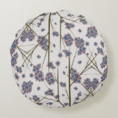 枕の周りの奇妙な枝 ラウンドクッション (裏面)