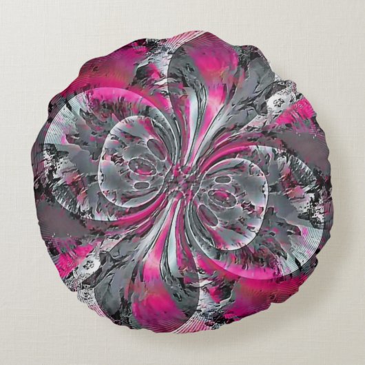 枕の周りの混合信号 ラウンドクッション (裏面)