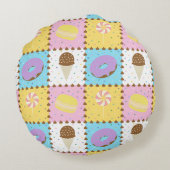 枕の周りの甘い欲求 ラウンドクッション (裏面)