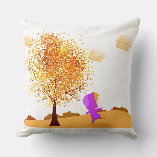 枕の外が雨だ クッション (正面)