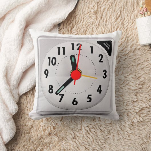 枕の旅行目覚し時計 クッション (ブランケット)