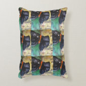 枕の甘く黒い実験室の絵画 アクセントクッション (正面(垂直))