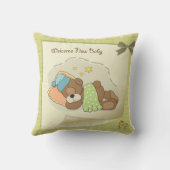 枕の睡眠時間 クッション (裏面)