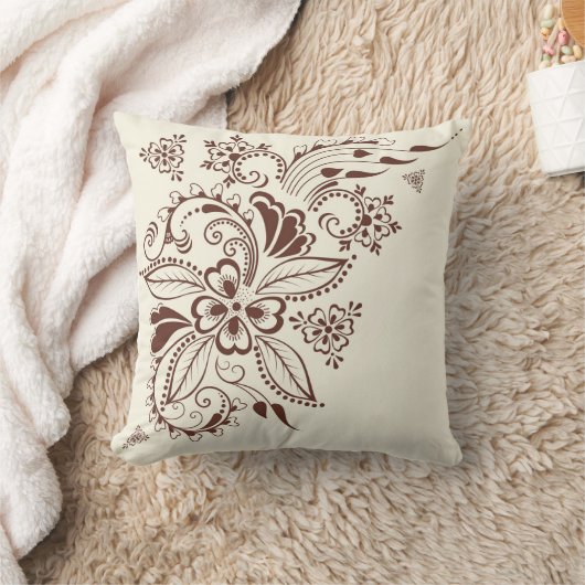 枕の花で育つ クッション (ブランケット)