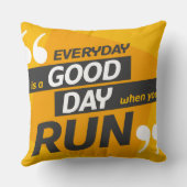 枕は毎日が良い走日 クッション (裏面)