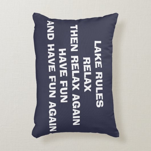 枕は「湖のルール」と言い、おもしろい/リラックス今持つ！ アクセントクッション (正面(垂直))