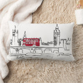 枕を呼ぶロンドン(名前入りがある場合もあります) ランバークッション (ブランケット)