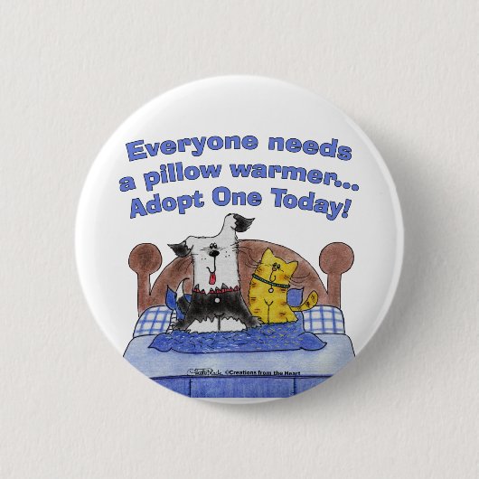 枕ウォーマー 缶バッジ (正面)