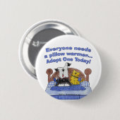 枕ウォーマー 缶バッジ (正面&裏面)