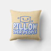 枕オーバー人かわいい睡眠恋人引用文デザイン クッション (裏面)