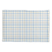 枕カバー – ブルーマーリンオンプレイド (裏面-左)