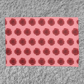 枕ケースに赤バラ花の継ぎ目のない模様 枕カバー