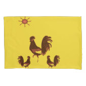 枕ケースのオンドリ 枕カバー (正面)