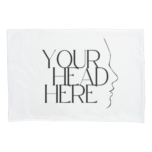 枕ケースの頭 枕カバー (正面)