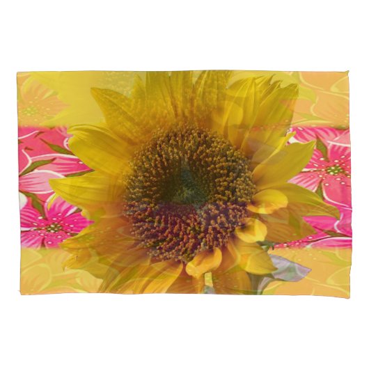 枕ケースひまわり 枕カバー (正面)