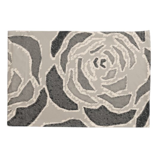 枕ケースセピアヒョウ 枕カバー (裏面)