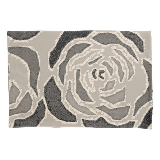 枕ケースセピアヒョウ 枕カバー (正面)