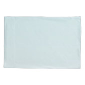 枕ケーストロピカルフラワーオンブルーグラデーション 枕カバー (裏面-左)