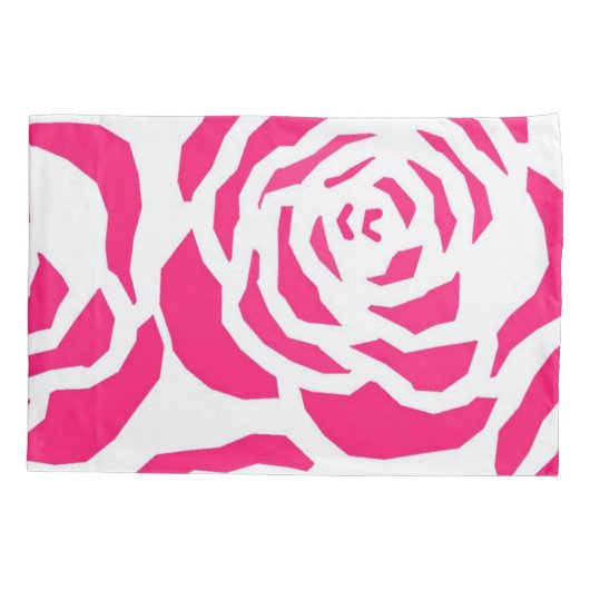 枕ケース桃色ヒョウ 枕カバー (裏面)