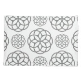 枕ケース灰色の円（円形） 枕カバー (裏面)