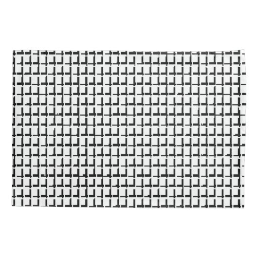 枕ケース白黒マス 枕カバー (裏面)