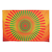 枕ケース緑赤丸 枕カバー (正面)