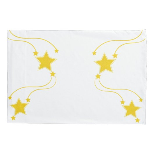 枕ケース黄星 枕カバー (裏面)