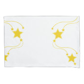 枕ケース黄星 枕カバー (正面)