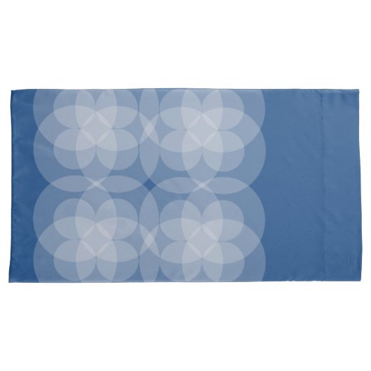 枕ケース – 青の円の交差 枕カバー (正面右)