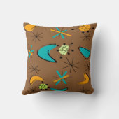 枕デザインのインスパイア原子時代世紀半ばII クッション (裏面)