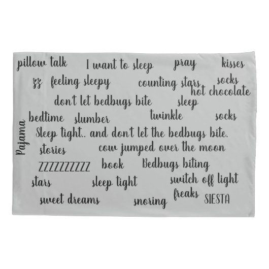 枕ト独身のーク柱ケース、標準サイズ 枕カバー (裏面)