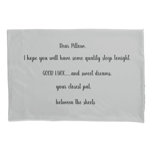 枕ト独身のーク柱ケース、標準サイズ 枕カバー (正面)