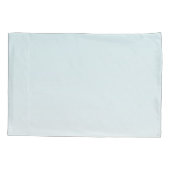 枕パーソナライズされたケース熱帯花オンブルー 枕カバー (裏面-左)