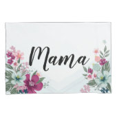 枕パーソナライズされたケース熱帯花オンブルー 枕カバー (正面右)