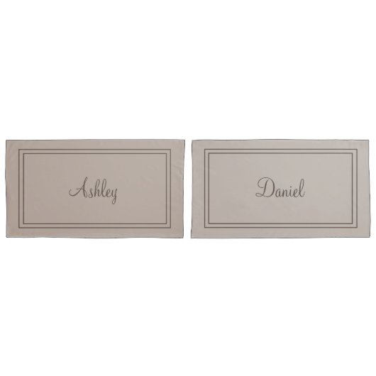 枕パーソナライズされたケース 枕カバー (正面-セット)