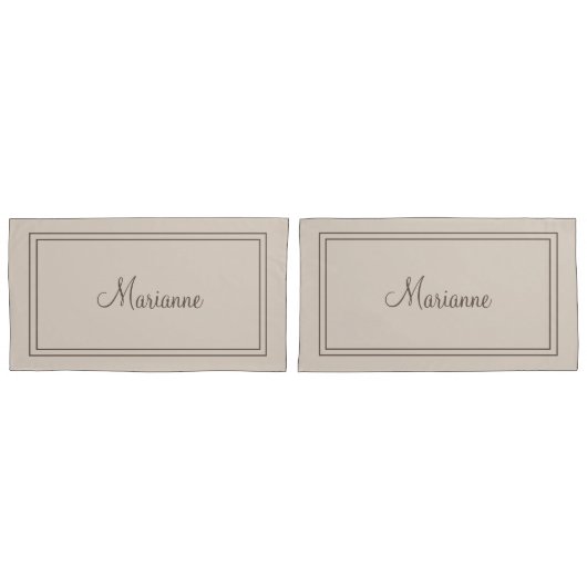 枕パーソナライズされたケース 枕カバー (正面-セット)