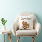 枕パーソナライズされた夏の国結婚式素朴 クッション (椅子)