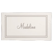 枕パーソナライズされた柱 枕カバー (正面左)