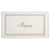 枕パーソナライズされた柱 枕カバー (正面右)