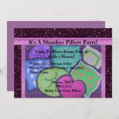 枕パーティー 招待状 (正面/裏面)