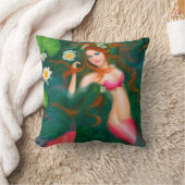 枕ファンタジー赤マーメイド クッション (ブランケット)