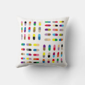 枕ポップ・アートのの上の薬 クッション (裏面)