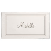 枕モノグラムの箱 枕カバー (正面右)