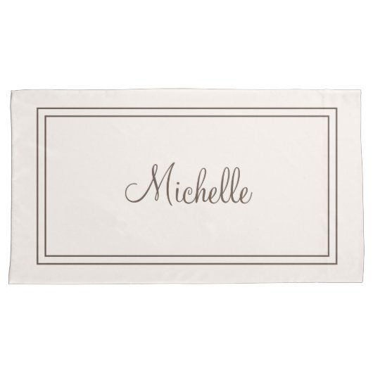 枕モノグラムの箱 枕カバー (正面右)