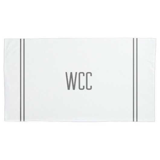 枕モノグラムの箱 枕カバー (正面左)