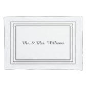 枕モノグラムの箱 枕カバー (正面左)