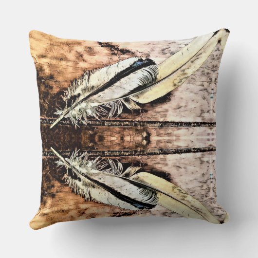 枕二羽 クッション (裏面)