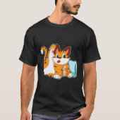 枕付きタイガー猫 Tシャツ (正面)