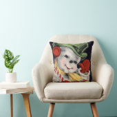 枕帽子オフに、ヴィンテージ休日雪だるま クッション (椅子)