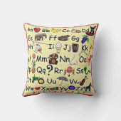 枕幼稚園を学ぶABC 123のアルファベット数 クッション (裏面)
